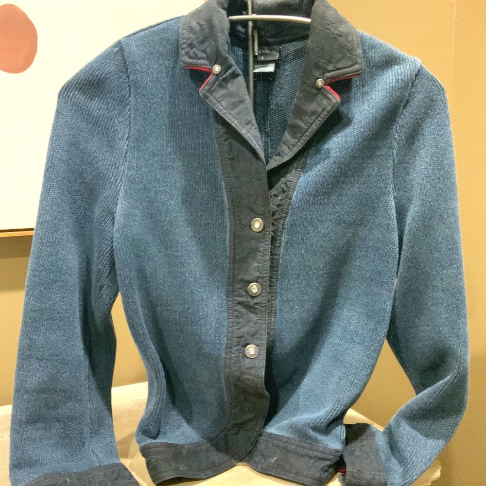 Blue Willy button sweater